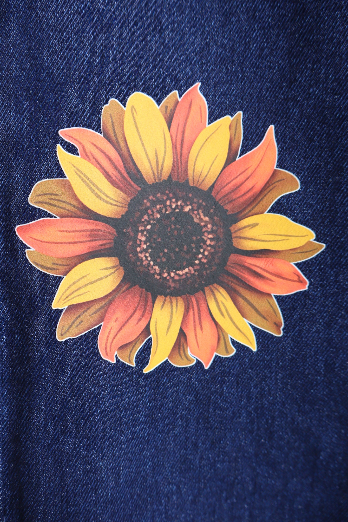 Trendy Sunflower Wide Leg Jeans