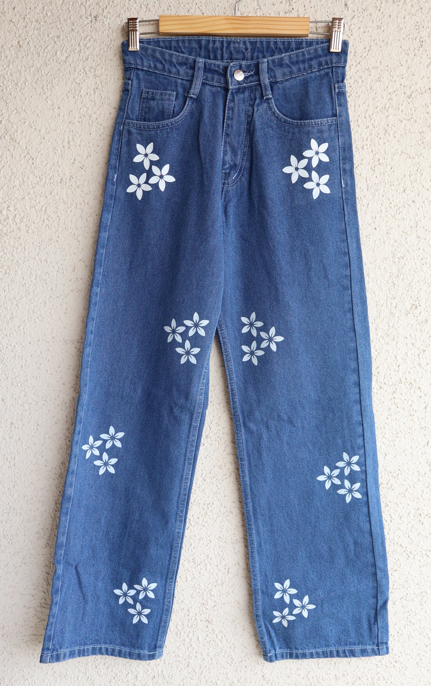 Trendy Minimally Printed Wide leg Jeans