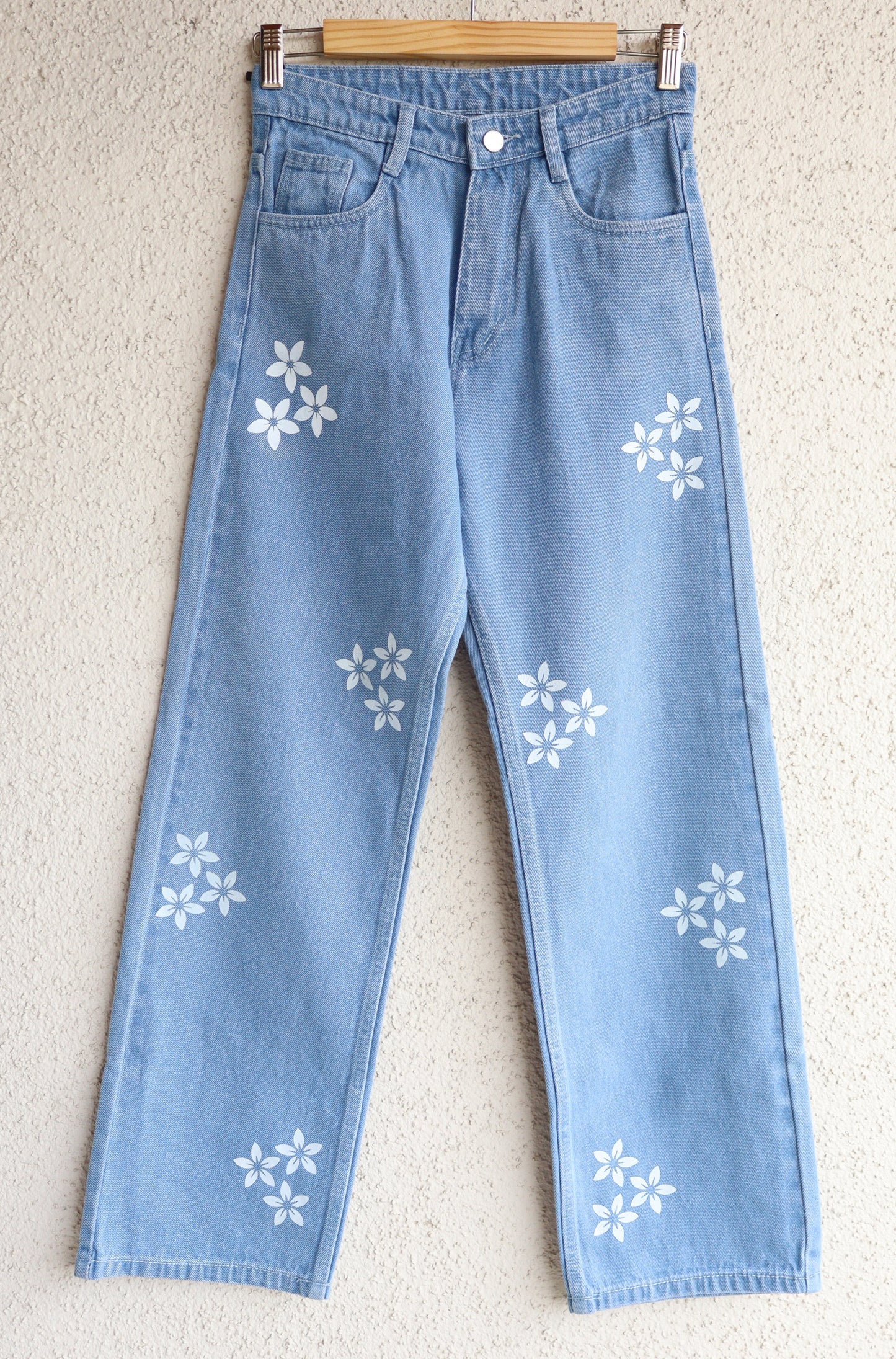 Trendy Minimally Printed Wide leg Jeans