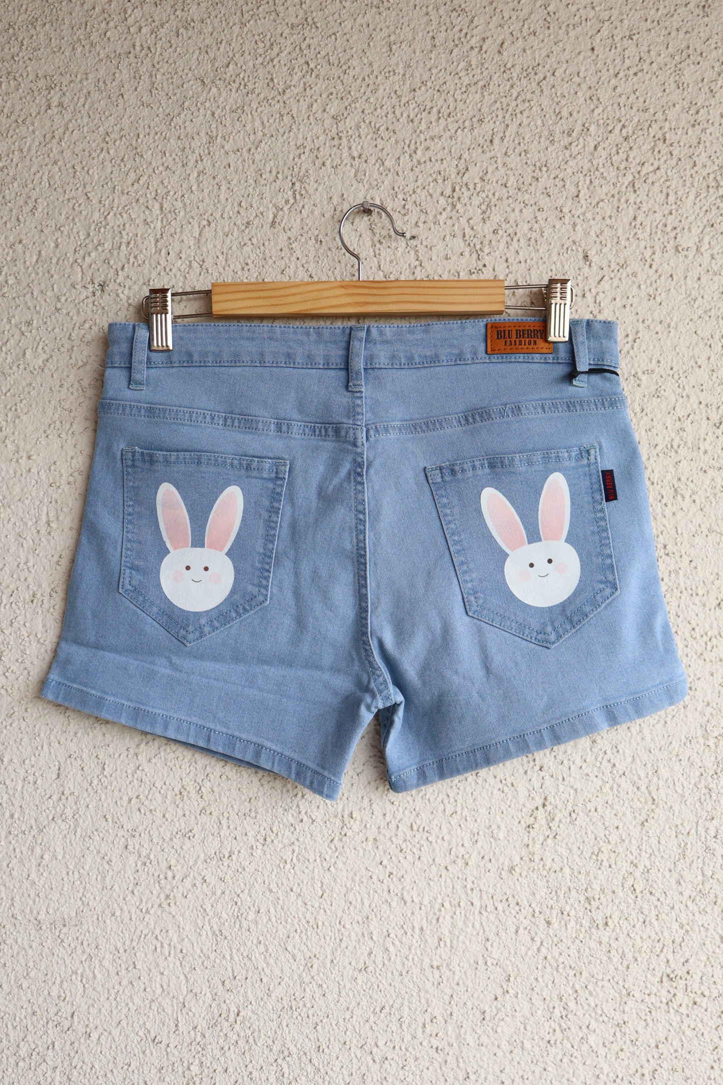 Trendy White Bunny Shorts