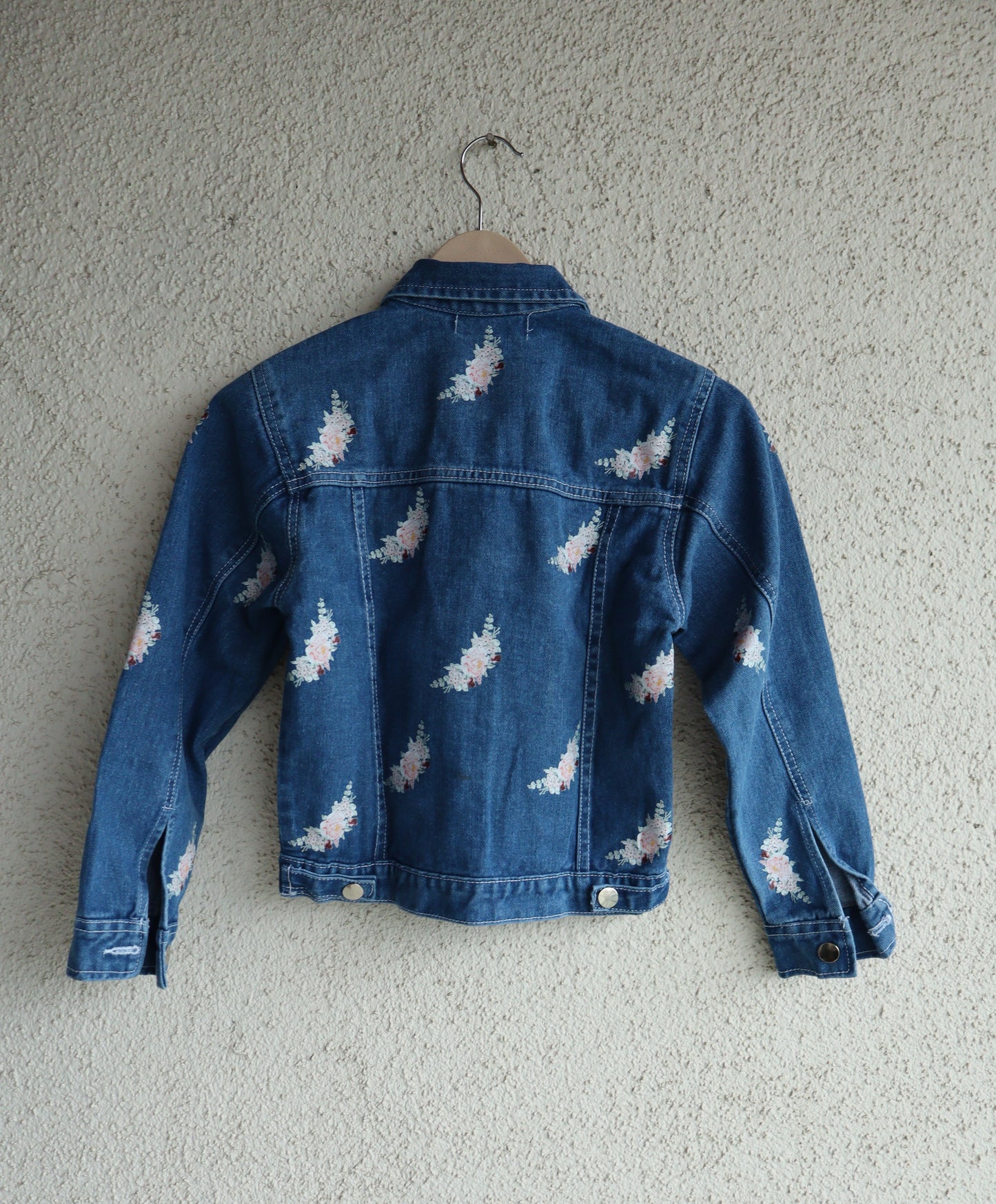 Floral Rose Denim Jacket