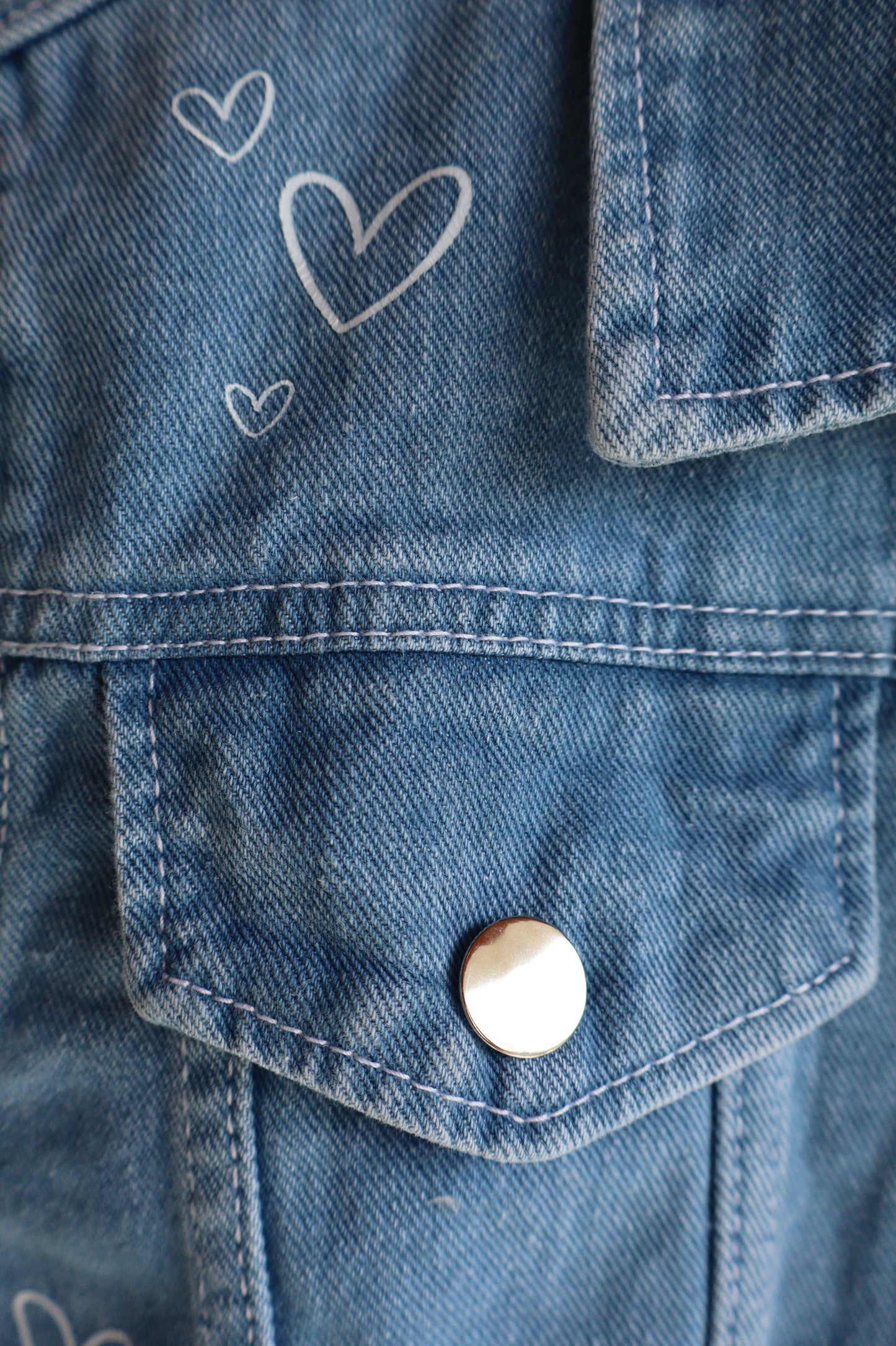 Heartbeat Light Blue Denim Jacket!