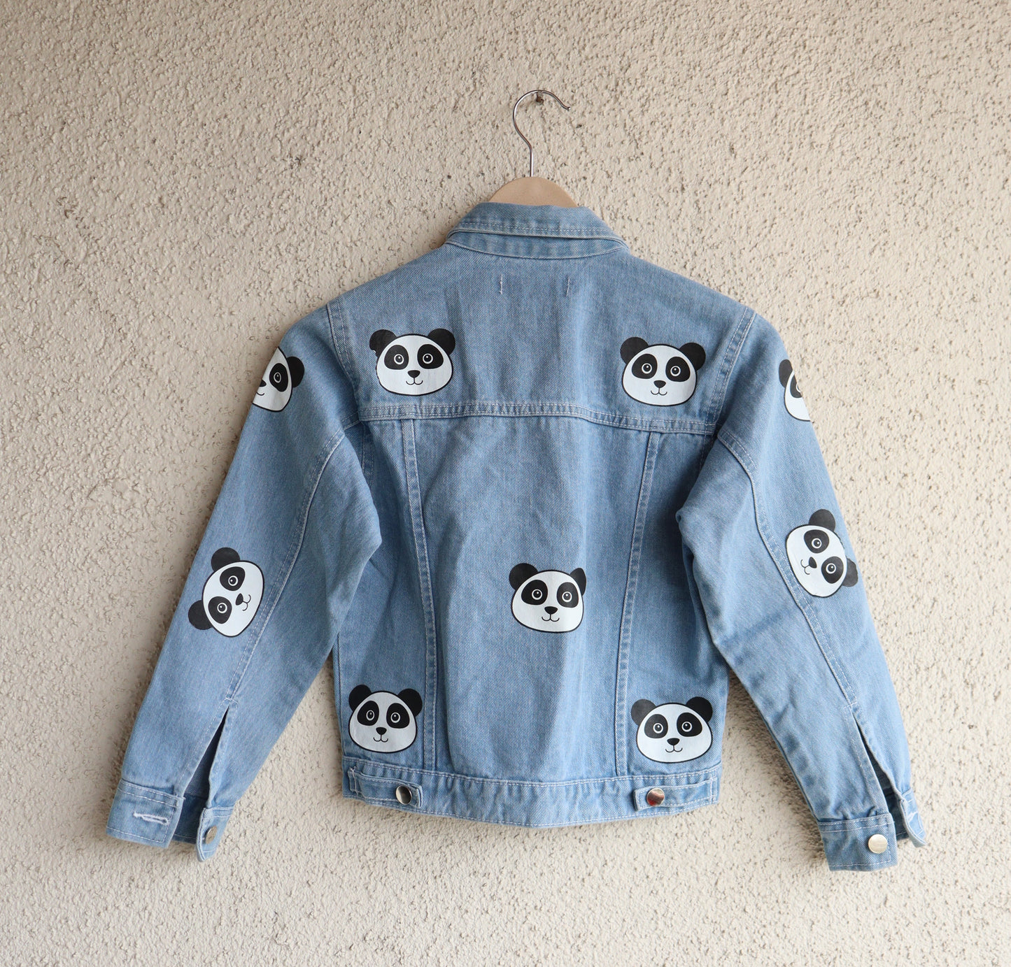 Trendy Panda Pop Denim Jacket
