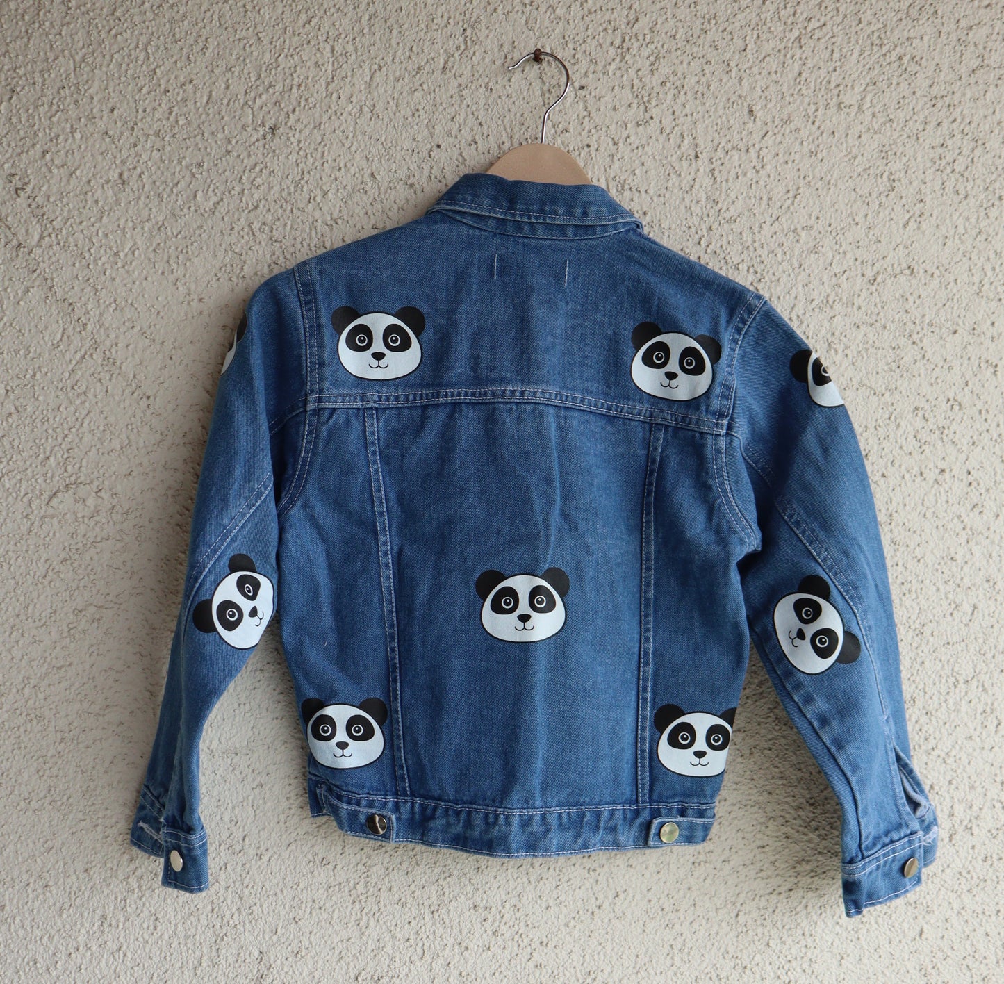 Trendy Panda Pop Denim Jacket