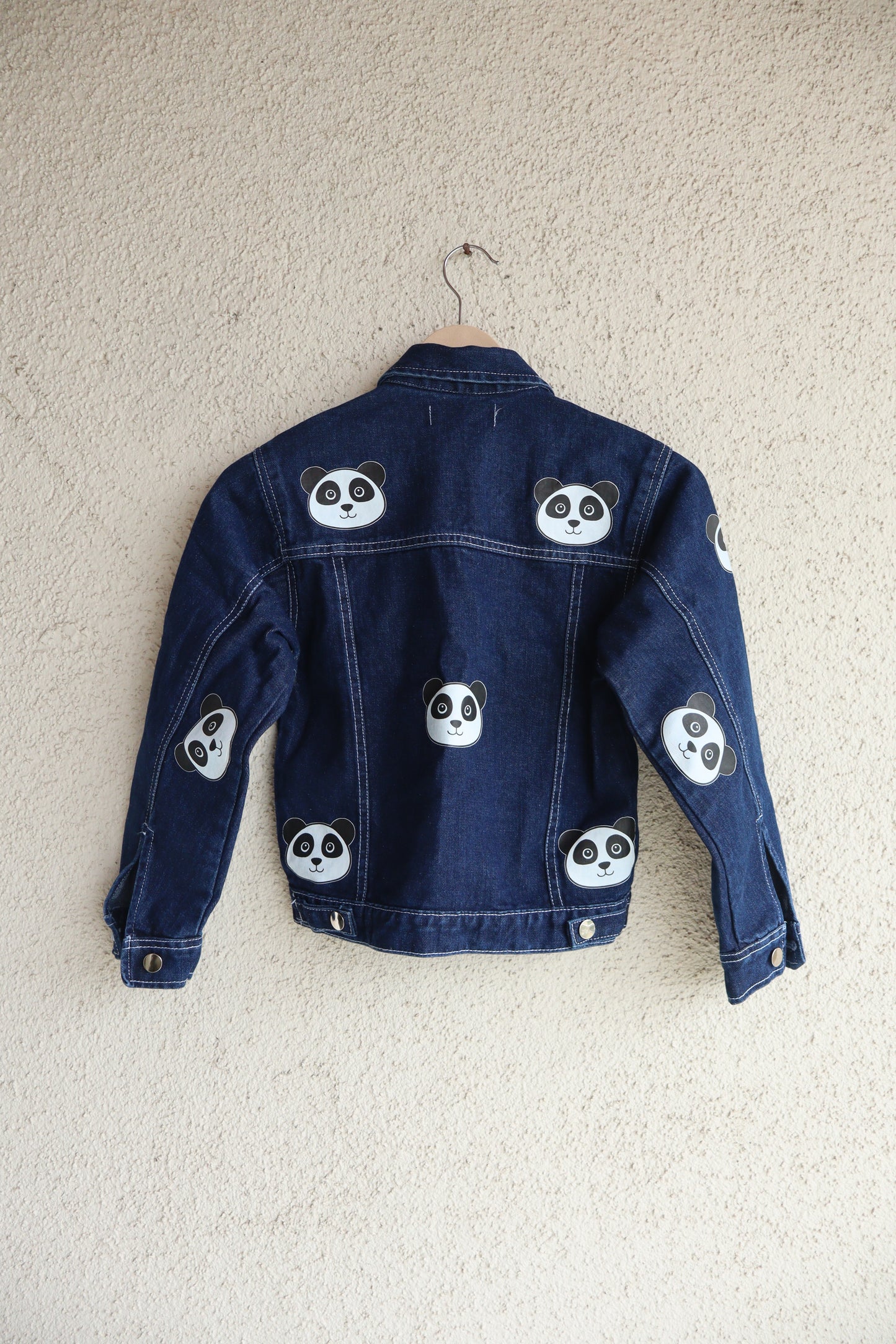 Trendy Panda Pop Denim Jacket