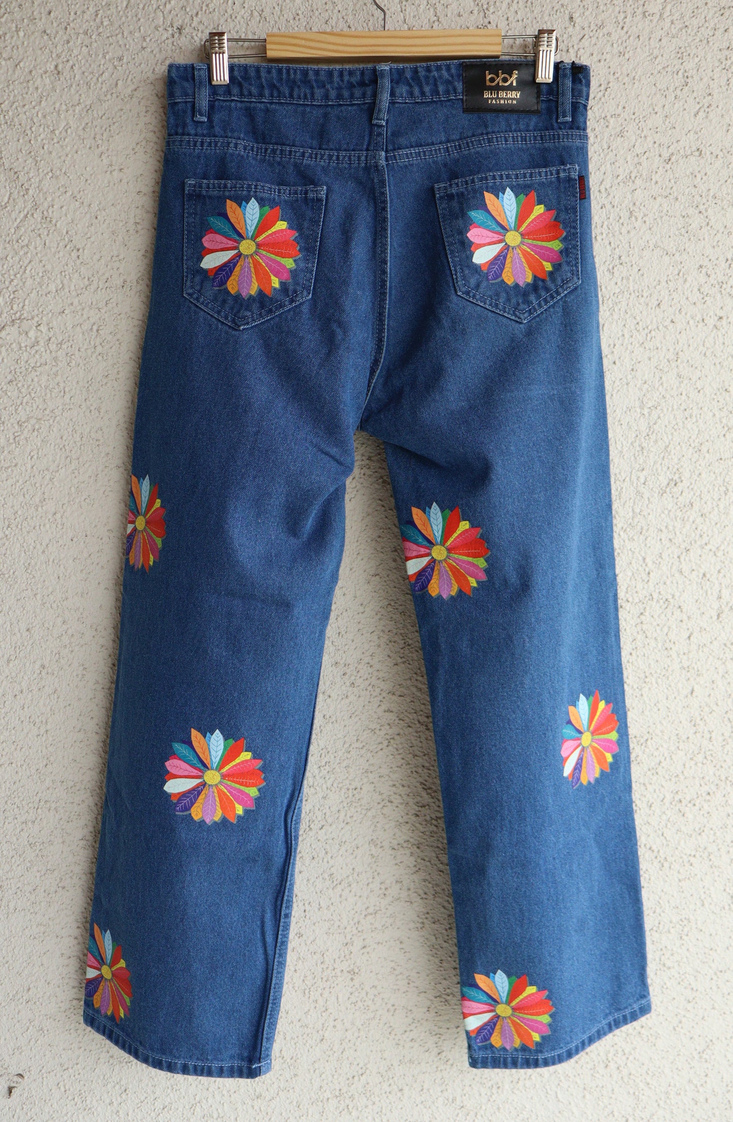 Colorburst Flower Power Denim Jeans