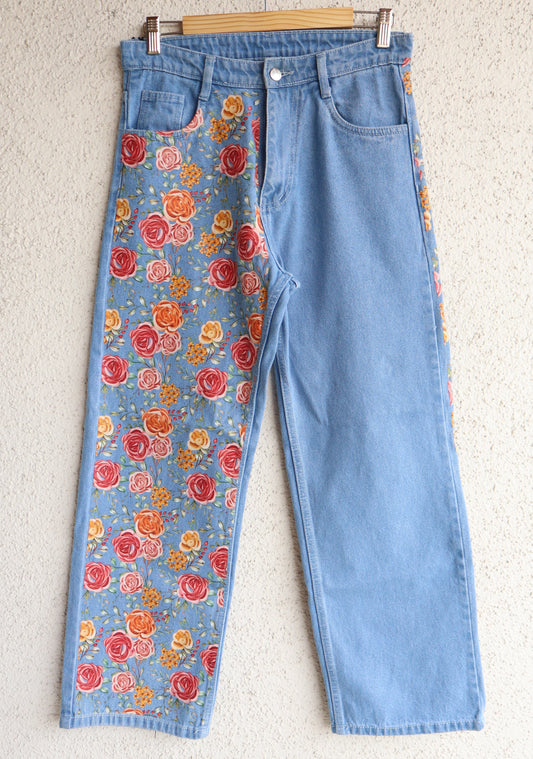 Red Rose Premium Wide Leg Jeans