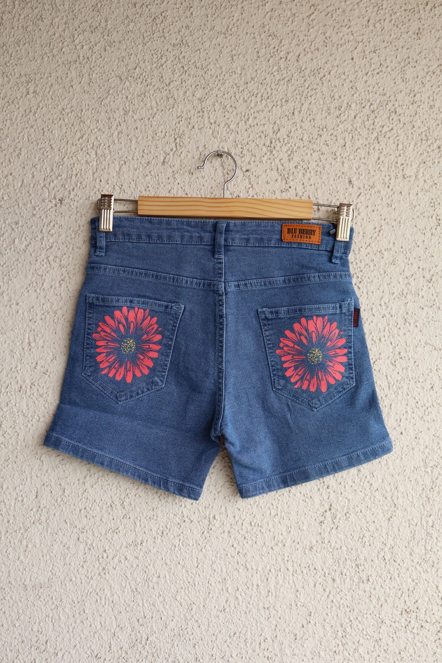 Neon Pink Daisy Shorts