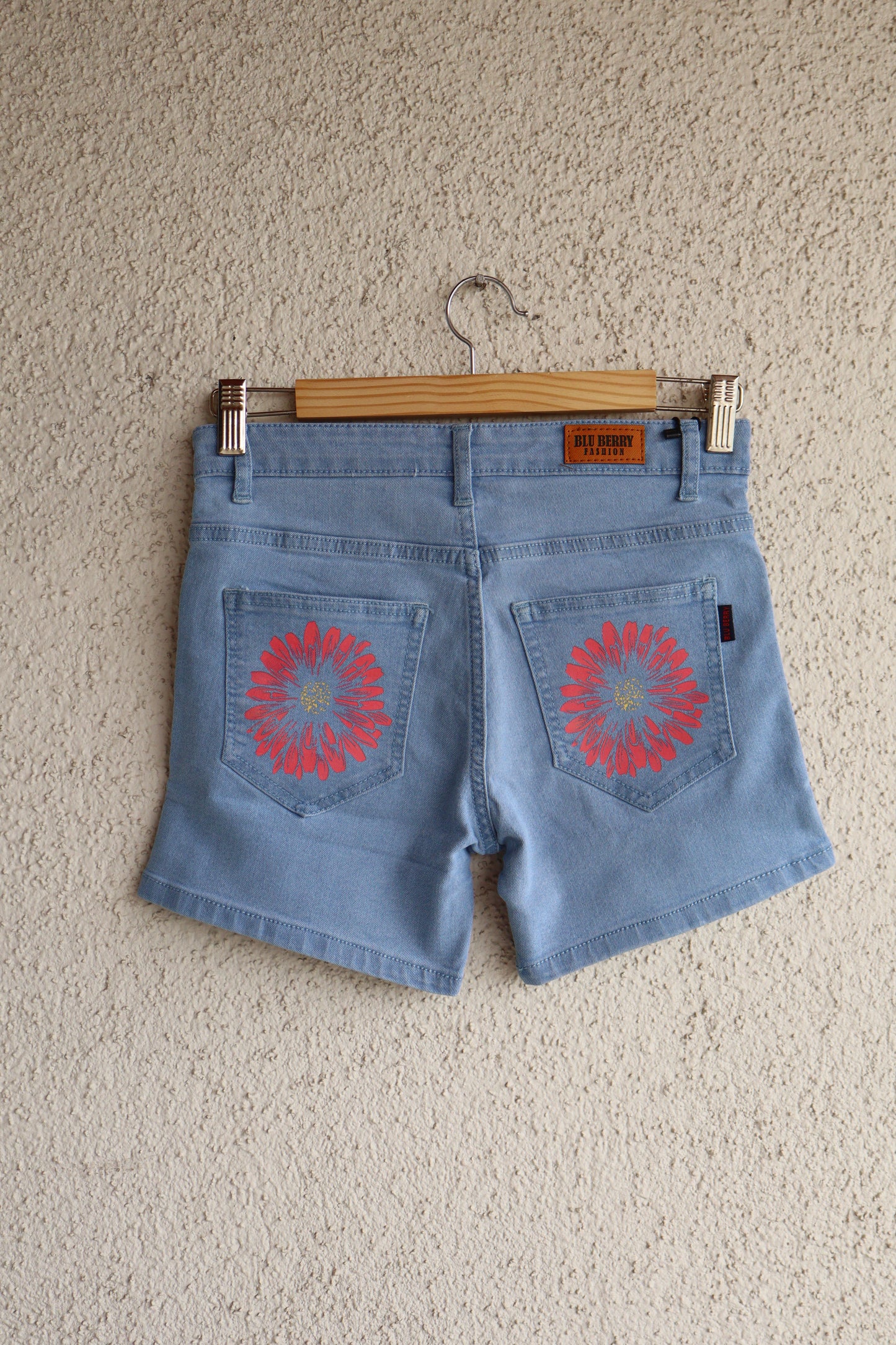 Neon Pink Daisy Shorts