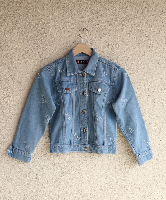 Heartbeat Light Blue Denim Jacket!