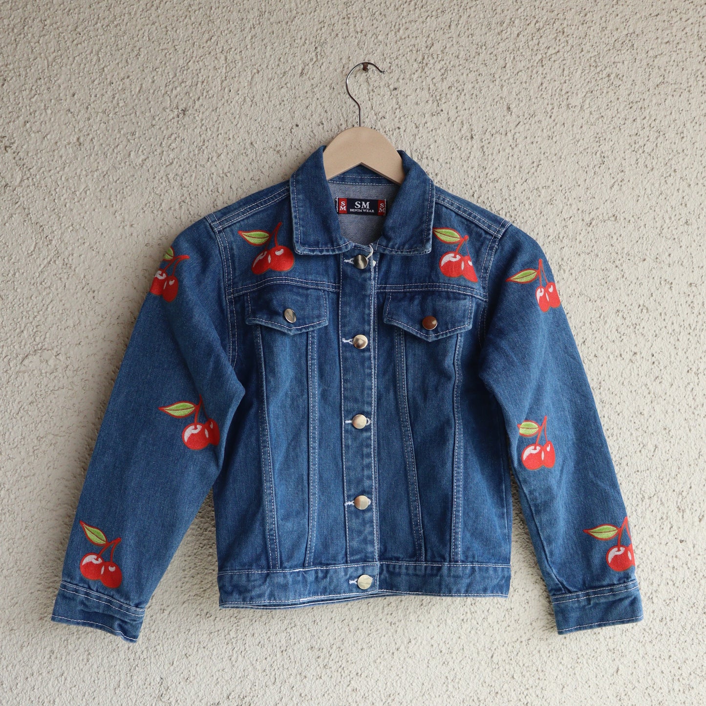 Trendy Cherry Bomb Denim Jacket