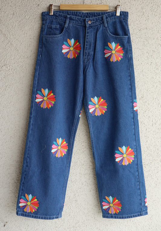 Colorburst Flower Power Denim Jeans