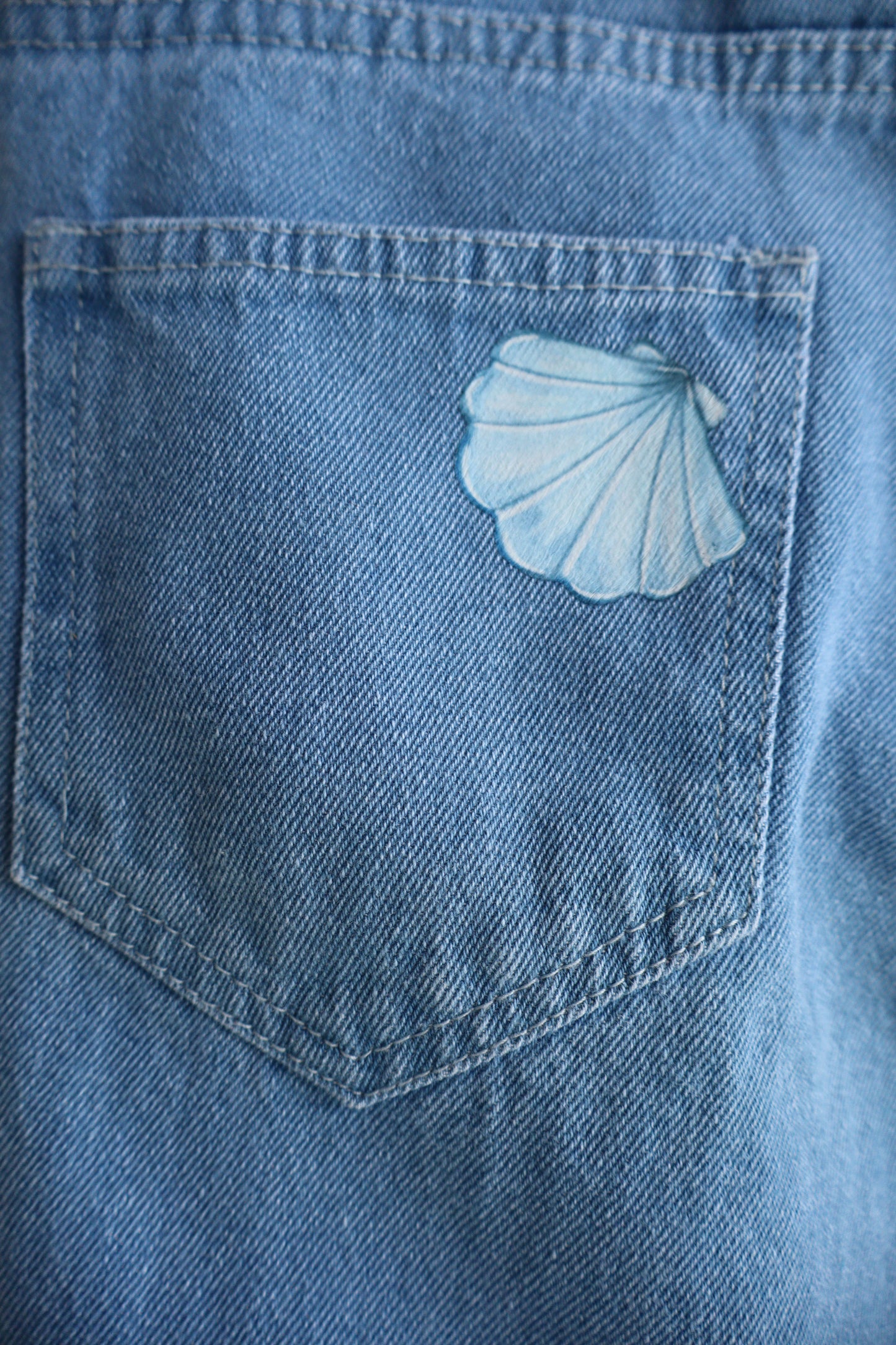 Trendy Ocean Breeze Seashell Printed Jeans